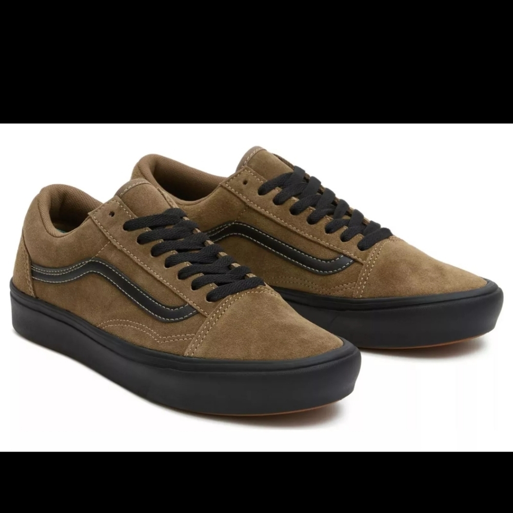 Vans Old Skool Comfycush Low Suede Kangaroo Brown Mens 7.5 Womens 9 Shoes